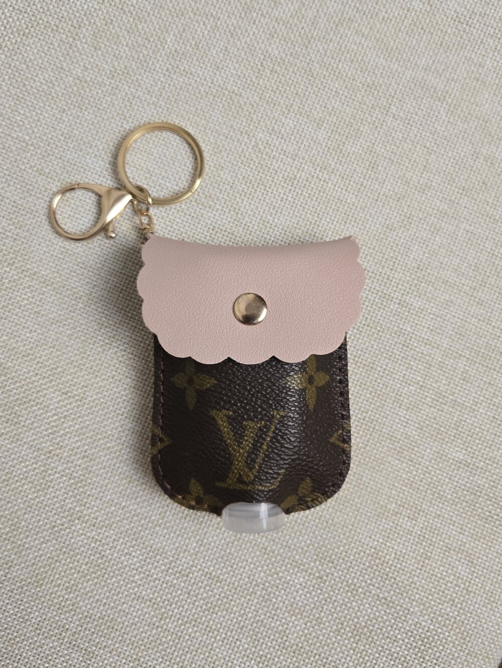 New Upcycled Custom Louis Vuitton Holder with Keychain